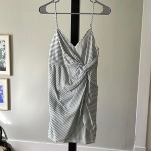 Cotton Striped Mini Dress